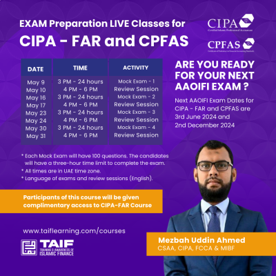 EXAM Preparation Classes for CIPA - FAR and CPFAS