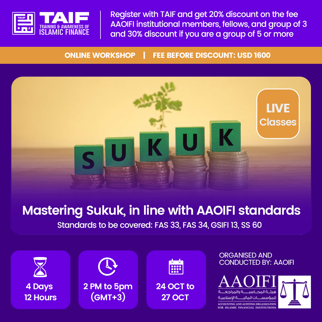 Mastering Sukuk, in line with AAOIFI standards